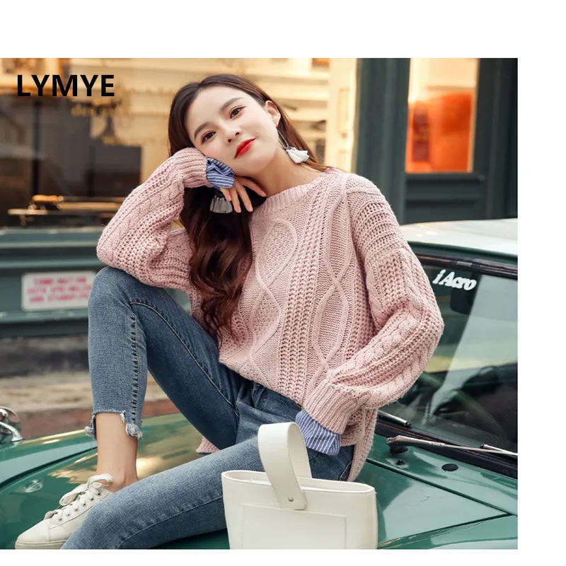 Поддельные 2 шт. плюс Размеры более d зима-осень Для женщин свитер модная одежда 2018