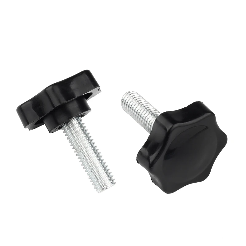M5 M6 M8 Knob screws Plum bakelite hand tighten screw handle 32mm star black hand thumb screws knob tightening manual screw Bolt