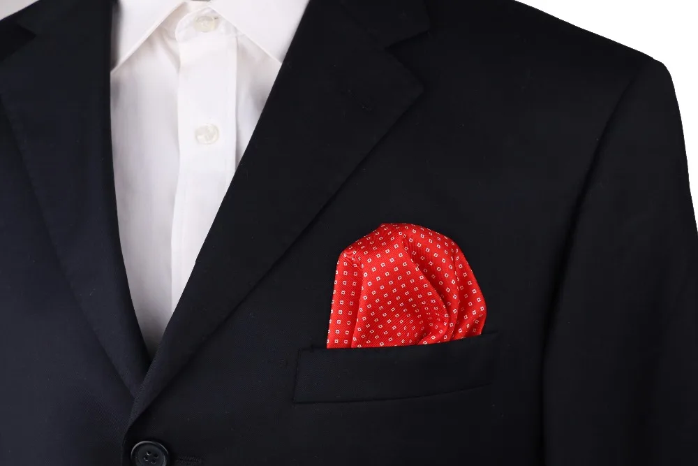 Tailor Smith чистого шелка платок с принтом новая мода в квадратные точки мужские