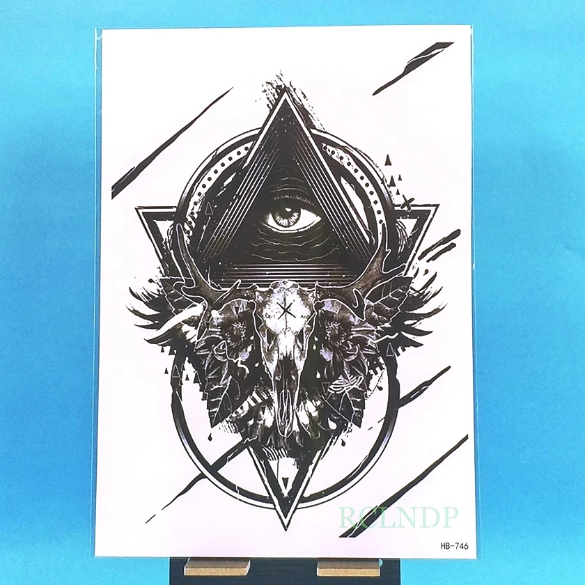 Waterproof Temporary Tattoo Sticker eye of God myth totem tatto stickers flash tatoo fake tattoos for men women | Красота и здоровье