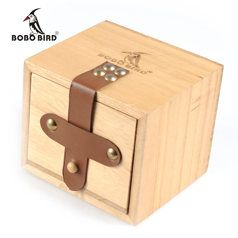 BOBO BIRD деревянные ящики с кожаной пряжкой для часов
