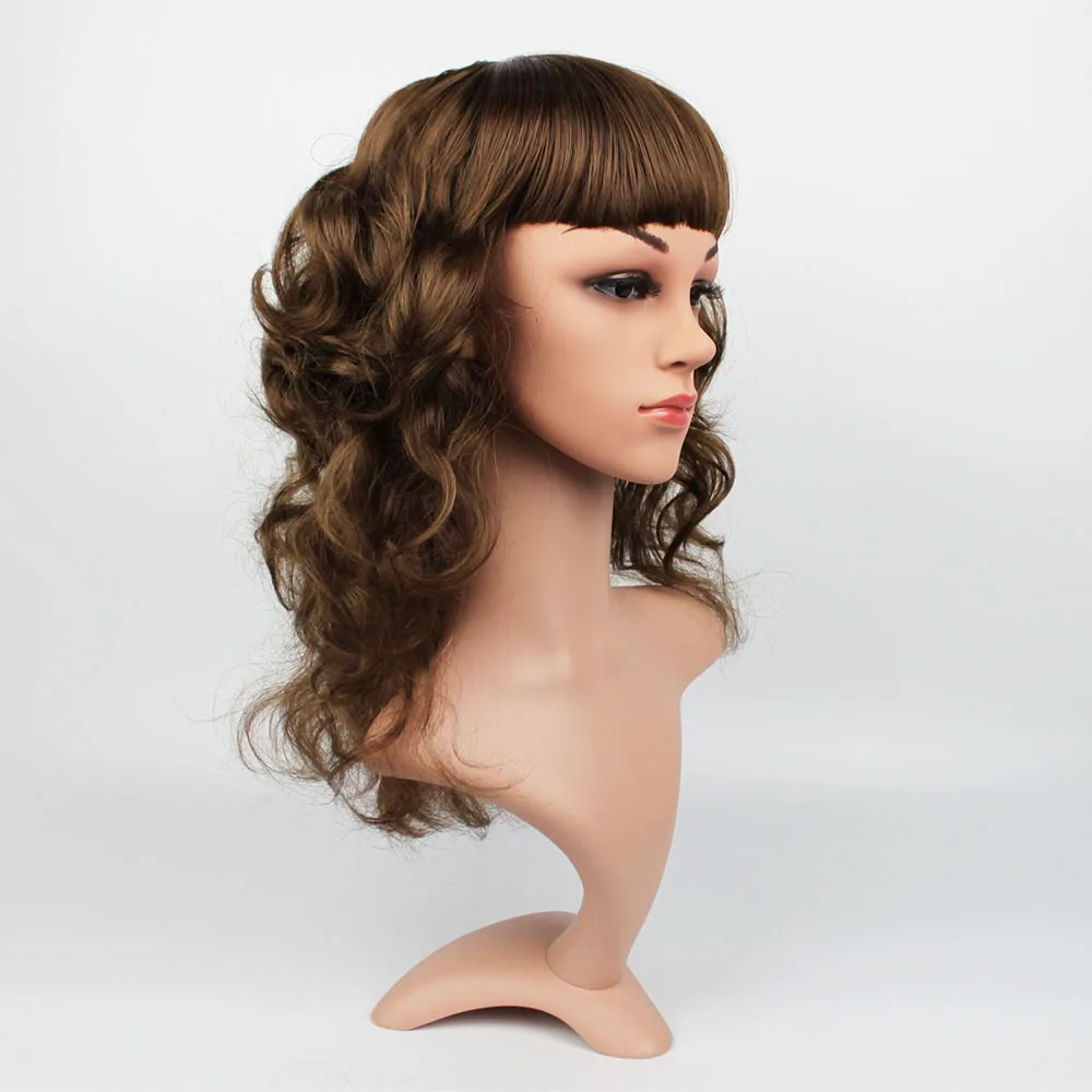 Высокое качество реалистичный пластмассовый манекен женщина голова манекена с