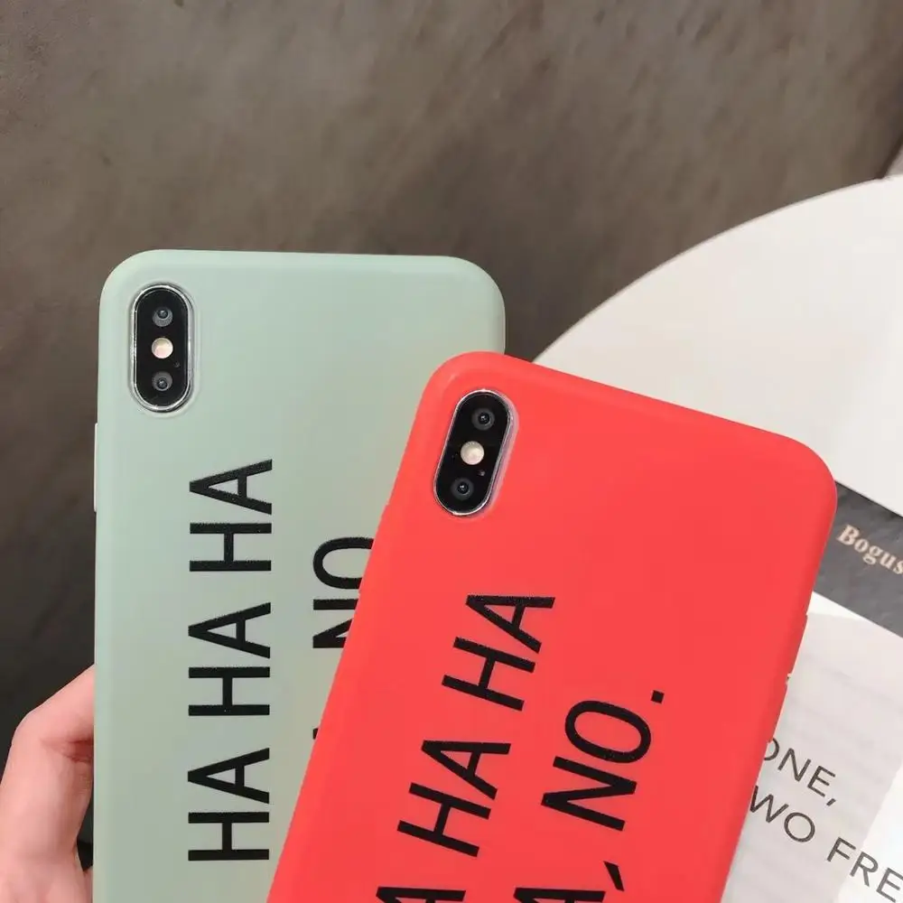 Чехол для телефона HAHAHAHA NO HlariousCreative Jacinth Lime Green противоударный iPhone 6/S 7 8 Plus X XR XS XSMAX |
