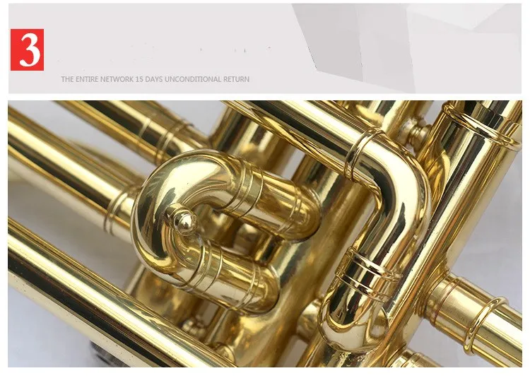 Профессиональный Bb плоский cornet латунный инструмент с чехлом перчатки