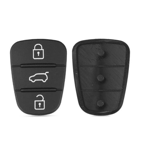 car key pad OkeyTech пустой ключ оболочки силиконовый Флип складной для hyundai Tucson ix25 ix35 Kia Ceed Rio 3 Sportage пульт дистанционного управления Замена чехол - Цвет: car key pad