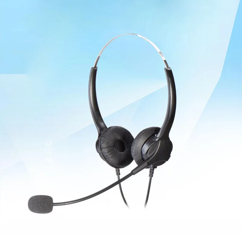 Hands-free Call Center USB Binaural Surround Stereo Headset Headphone with Mic Microphone Earpiece for Laptop Desk Telephone | Электроника