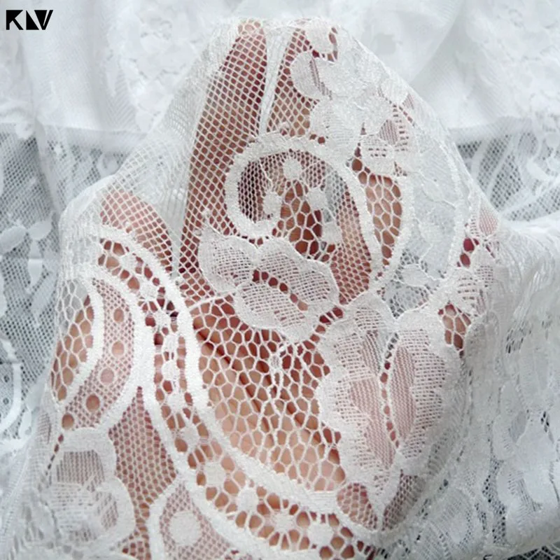 KLV Сексуальная Открытая прозрачная Цветочная кружевная эластичная юбка миди с