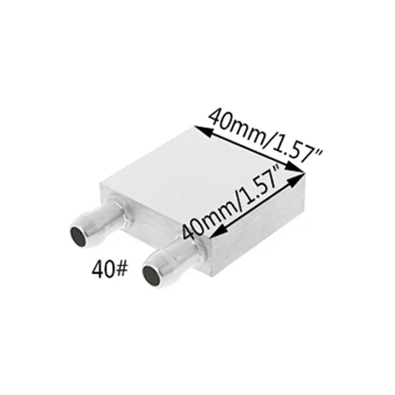 40x 40x 12MM Основной алюминиевый блок водяного охлаждения теплоотвод системы для ПК ноутбука ЦП - Цвет лезвия: 40x 40x 12MM