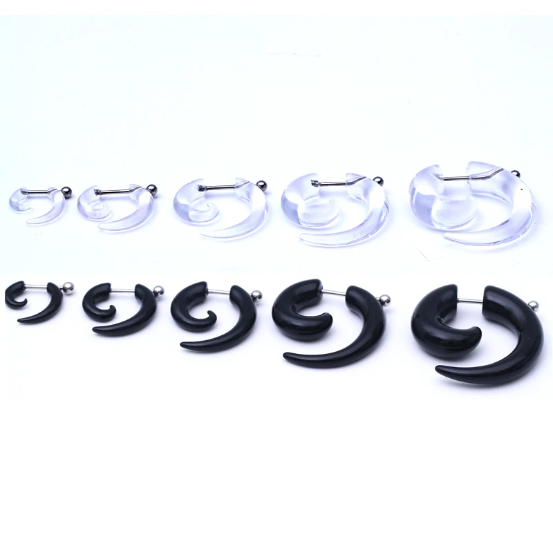 2 шт. Бесплатная доставка спиральная поддельная заглушка для ушей туннельные