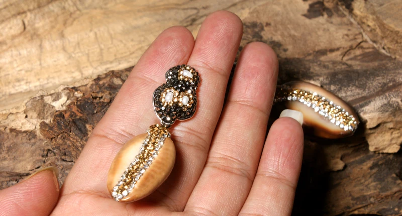 MOON GIRL Cowries, натуральный корпус, модные серьги с подвесками для женщин, Aretes, вечерние, свадебные, массивные серьги, подарок для женщин, Прямая поставка
