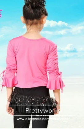 Бесплатная доставка Румба латинское танго Самба танец розовый желтый цвет