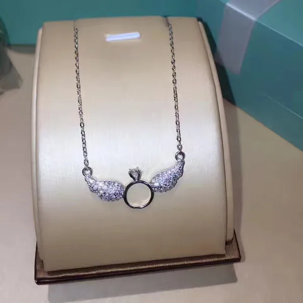 Ожерелье из серебра 925 пробы с фианитом|designer necklace|fashion necklacenecklace designer |