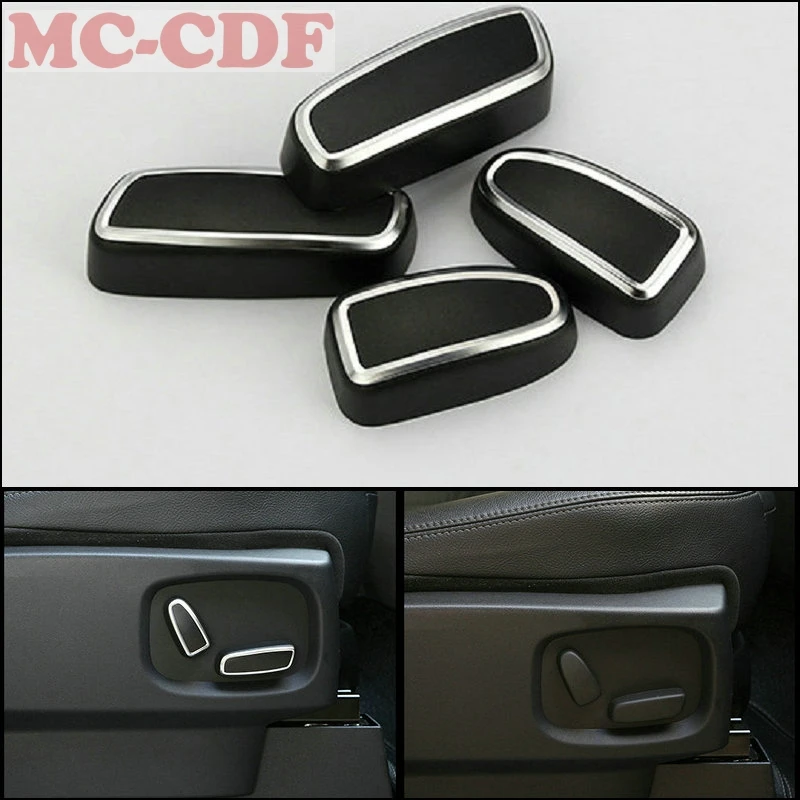 

For Land Rover Discovery 4 Range Rover Sport Evoque Seat Adjustment Switch Knob Cover Trim 4ps/set Car Accessories