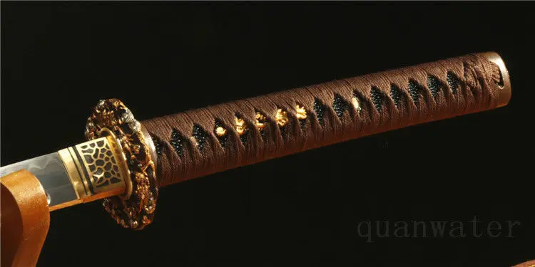 

41"1095 STEEL CLAY TEMPERED UNOKUBI-ZUKURI DRAGON JAPANESE SAMURAI SWORD KATANA