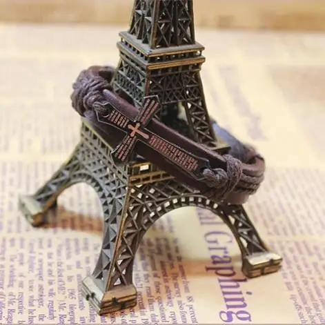 Q3336 Новинка Qi Соединение производители надписи крест металлический кожаный