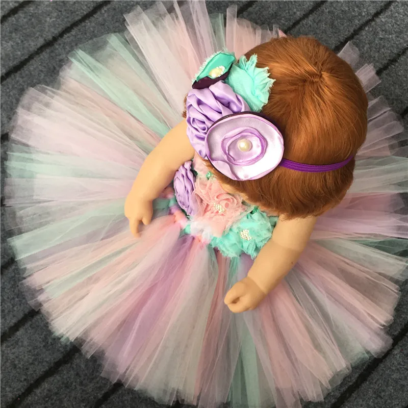 Принцесса Туту Необычные для маленьких девочек одежда Костюм Русалочки платье