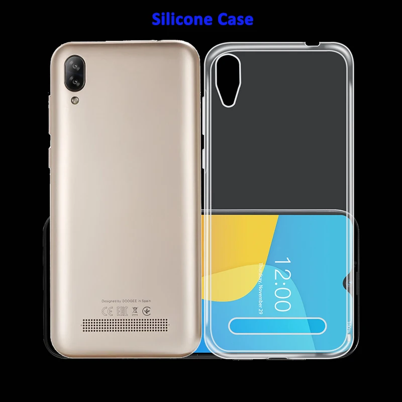 ocolor For Doogee Y8C Silicone Case 6.1'' TPU Cover Protective Soft Back Phone Accessories |