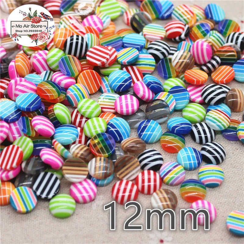 Круглые пуговицы в полоску 50 шт. 12 мм|scrapbooking craft|round buttonsbutton beads |