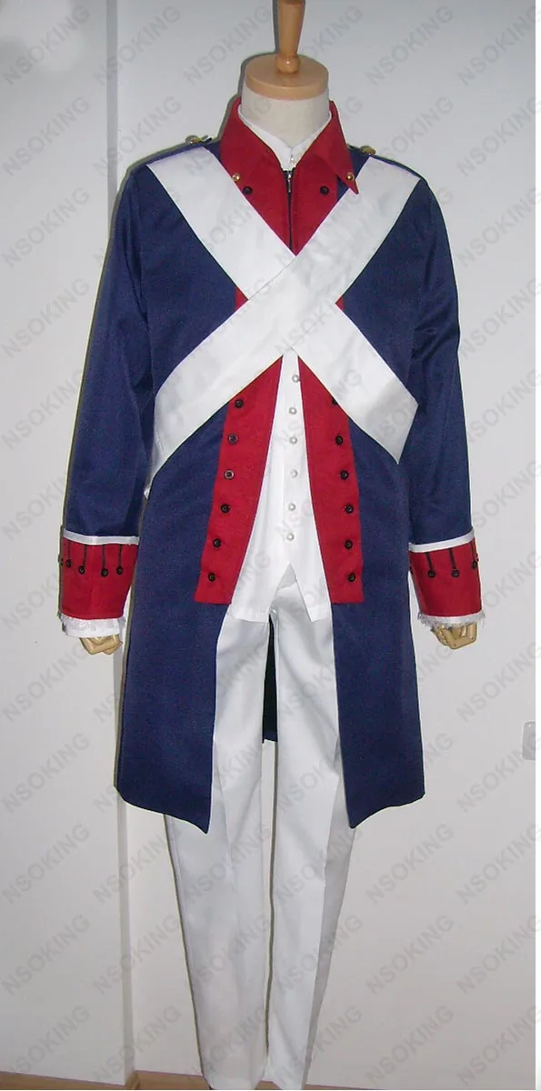 Аниме оси силы хеталия Альфреда Ф. Американский военный костюм для