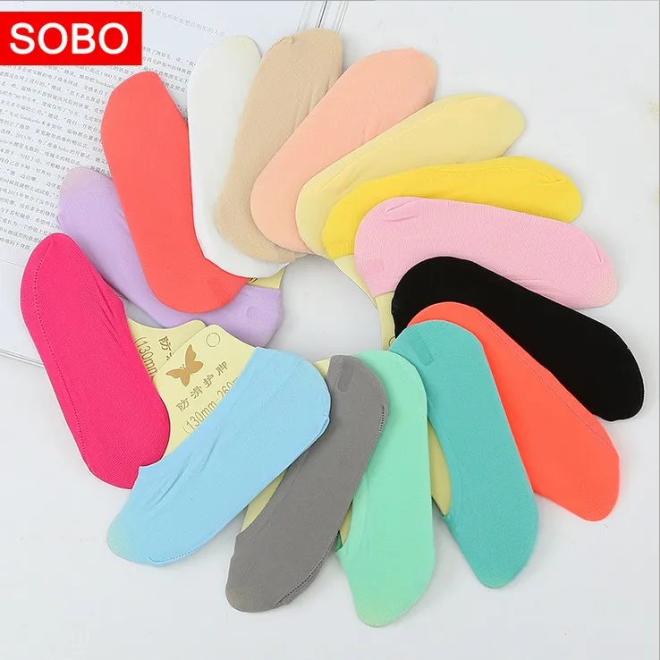 15 цветов теплые удобные хлопковые носки для девочек низкие женские невидимые