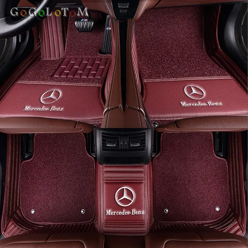 Пользовательские автомобильные коврики для Mercedes Benz все модели E C GLA GLE GL CLA ML GLK CLS S R A B CLK SLK G GLS GLC vito viano
