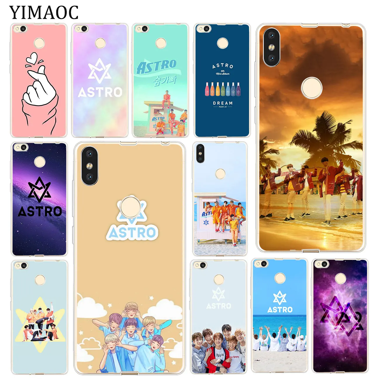 YIMAOC KPOP ASTRO Мягкий силиконовый чехол для телефона Xiaomi Mi 9 9T CC9 CC9E A3 Pro 8 SE A2 Lite A1 pocophone f1