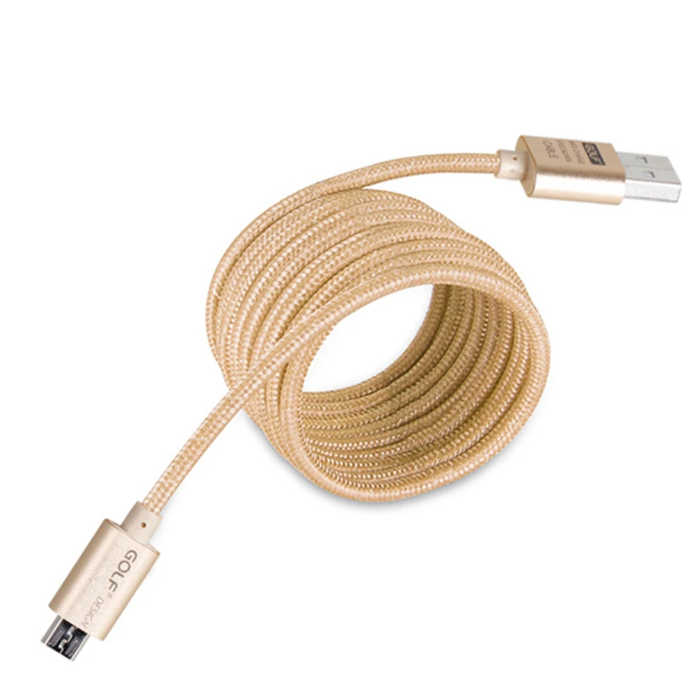 Golf Micro usb кабель для передачи данных для samsung Galaxy S7 S6 Edge+ S4 Note 4 LG G3 G4 V10 Honor 6 7 7C 8X Android Phone usb зарядный кабель