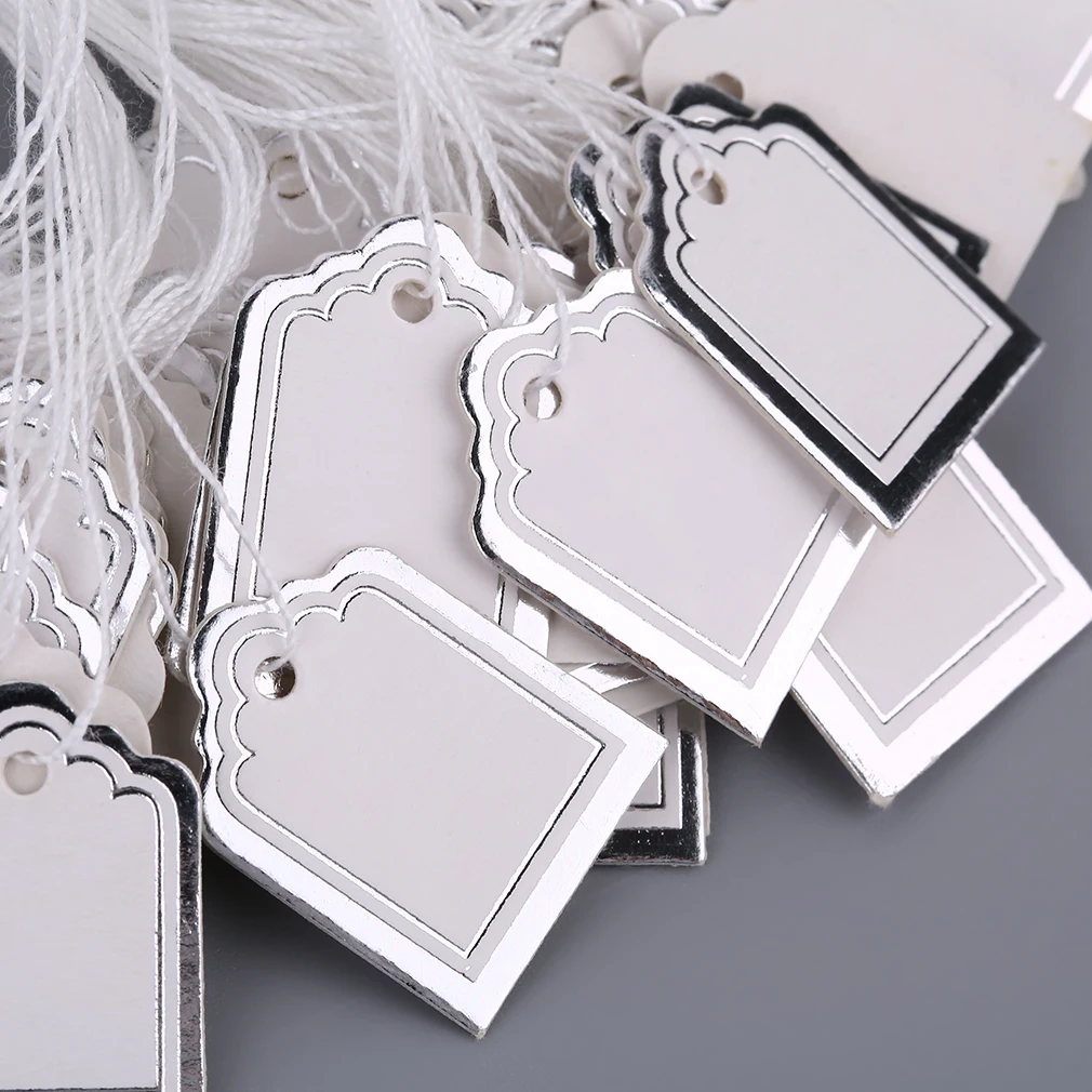 100 шт./упак. квадратной формы цена ярлычки на завязке товары этикетка для одежды