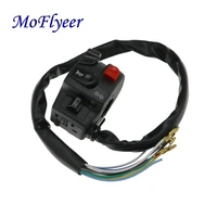 moflyeer 78 motorcycle handlebar switch assembly engine electric start kill horn headlight fog light button switch for bmw gs
