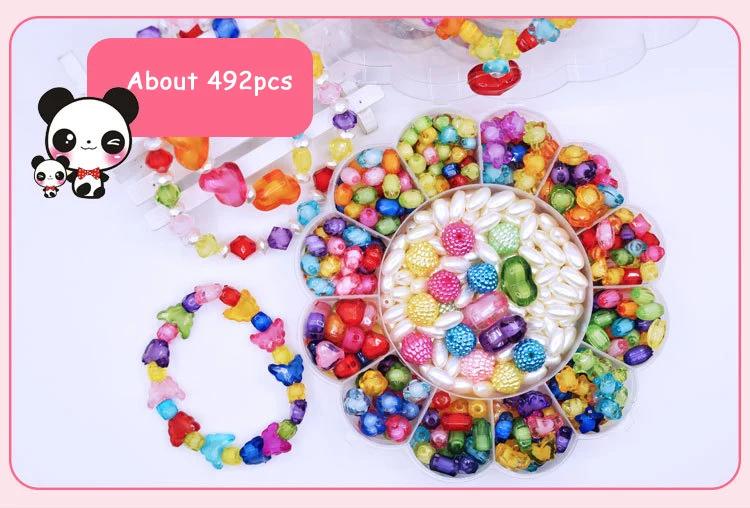 Zhu Zhong Zhu Модные игрушки для девочек красочные игрушки DIY браслет игрушки ювелирные изделия делая детей Хама бусины развивающие 3D головоломки Perler бусины игрушки GYH - Цвет: Zhu Zhong Zhu
