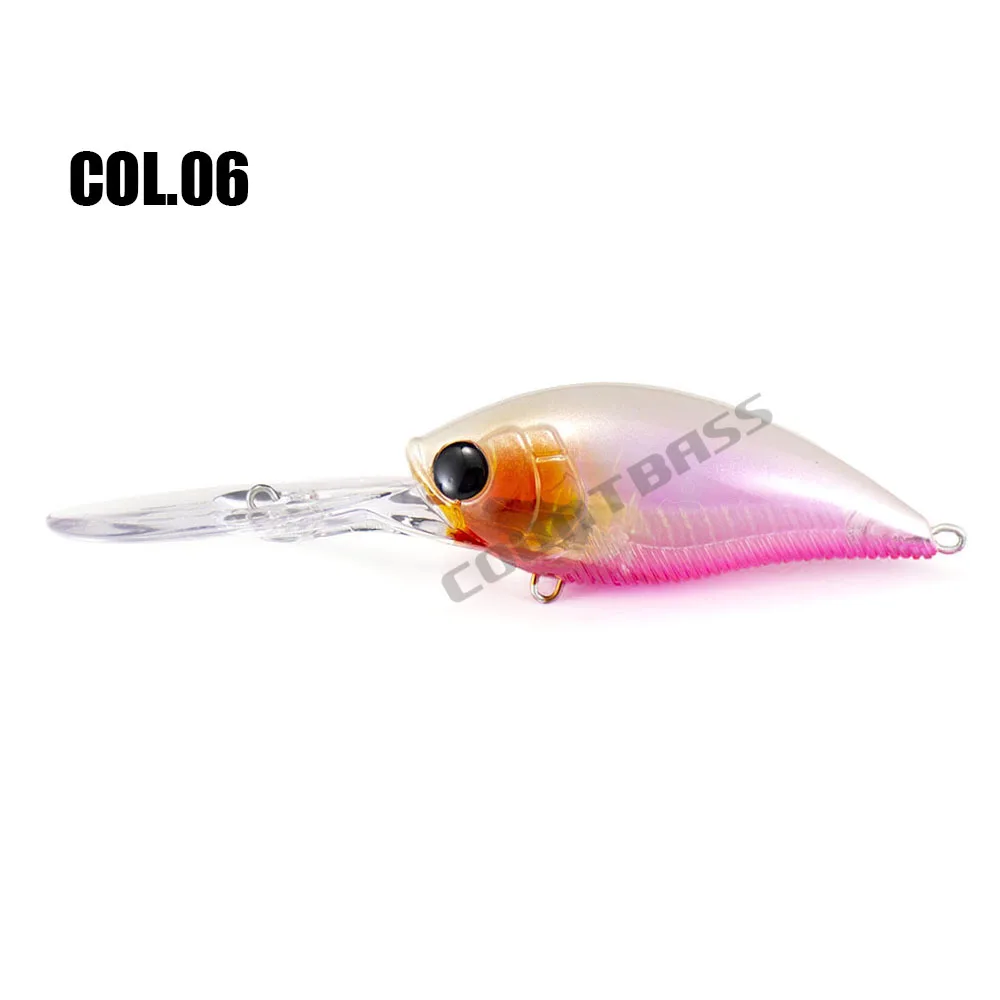 06 Deep Crank Baits 3D, Deep Crank Baits, рыболовные приманки 70 мм, 21 г, плавающие, глубина погружения 3,5-4,5 м, Wobbling Leurre HardBaits - Цвет: 06