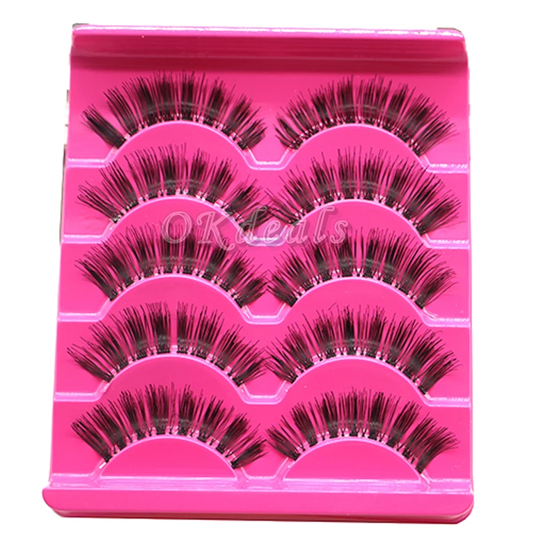 Натуральные Длинные Накладные ресницы ручной работы Толстые для макияжа мягкие