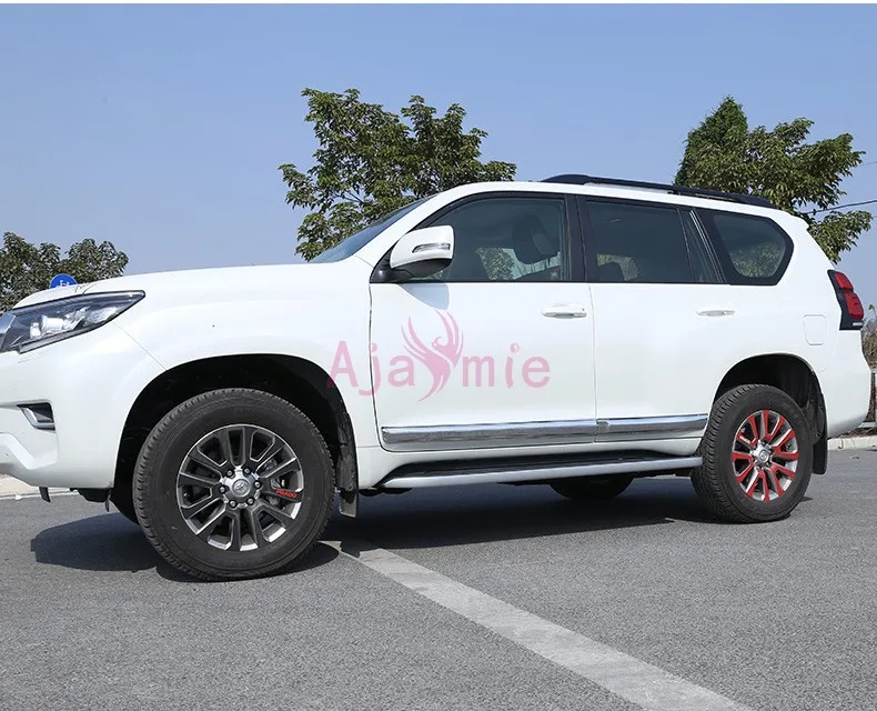 Аксессуары для Toyota Land Cruiser 150 Prado LC150 FJ150 2010- кузов Боковая дверь формовочная отделка узкий хром автомобильный Стайлинг