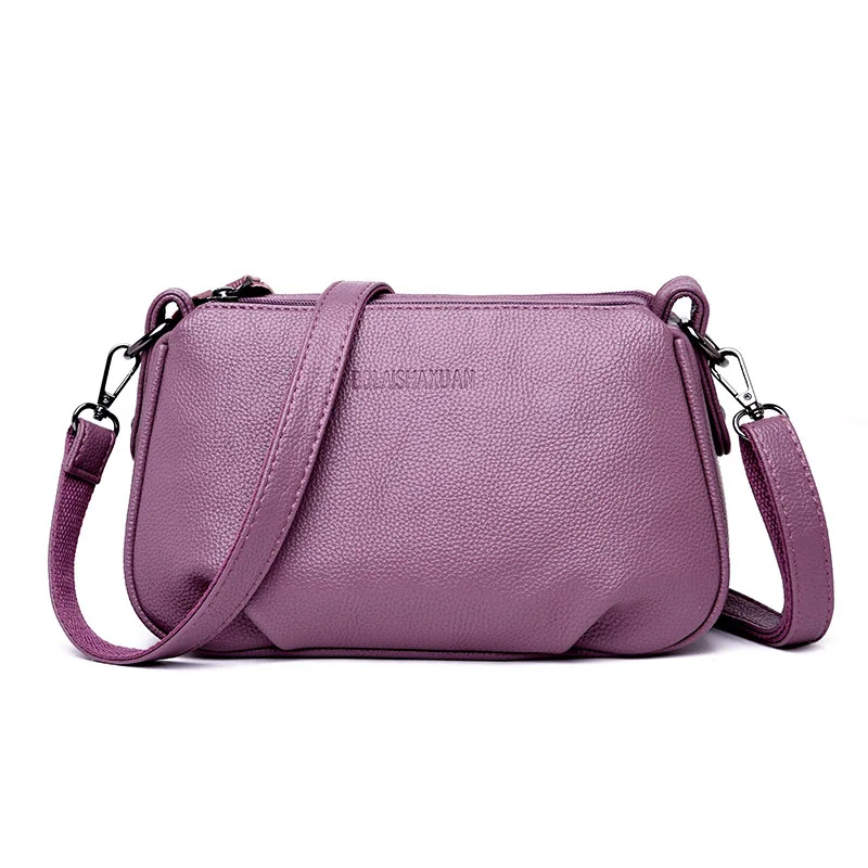 Женские сумки из натуральной кожи модные через плечо с рюшами женские