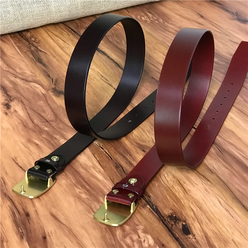 Латунный ремень с пряжкой Роскошный кожаный ремень для мужчин Ceinture Homme ковбойский джинсовый ремень поясной ремень Cinturon Hombre мужской ремень MBT0377