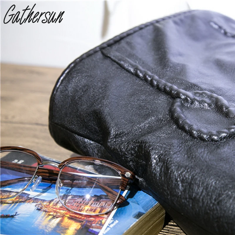 Special Offer Retro Unique High Quality Cowhide Handbag Black Soft Leather Shoulder Bag Large Capacity Casual | Багаж и сумки
