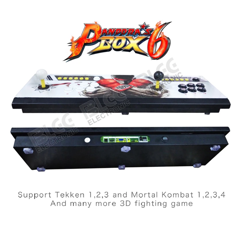 Pandora Box 6 1300 в 1 кнопок семейный 2 плеера джойстик аркадная консоль Поддержка HDMI VGA