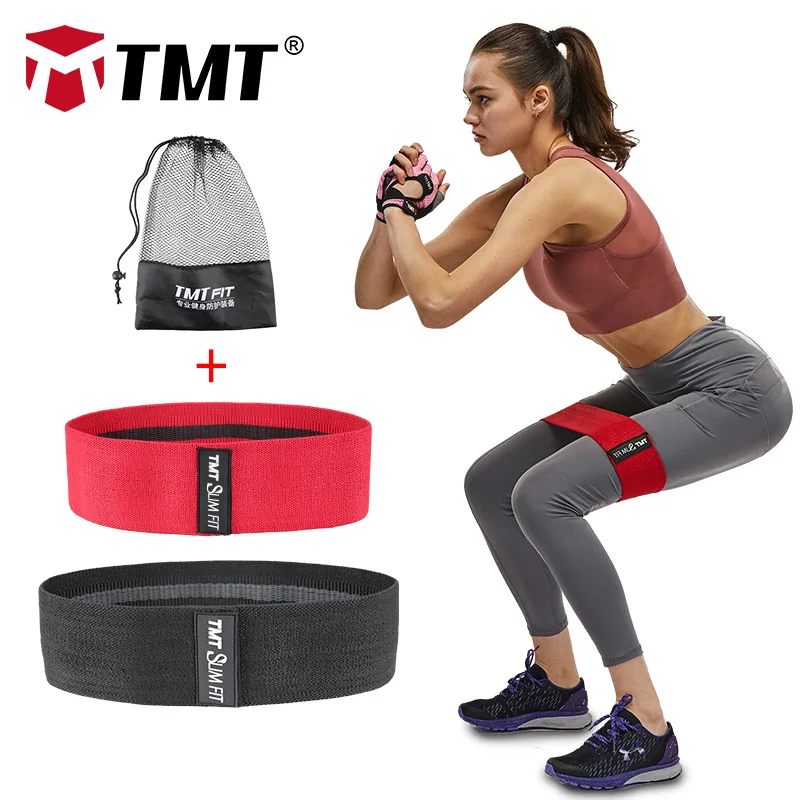 TMT 2 шт. эластичные спортивные повязки для ног фитнеса не скользят спортзала