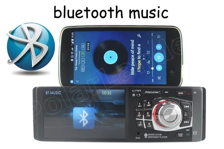 Autoradio radio cassette player Car Radio FM 4.1 Inch USB Steering Wheel Control 1 Din Bluetooth MP5 Auto Audio Stereo | Автомобили и