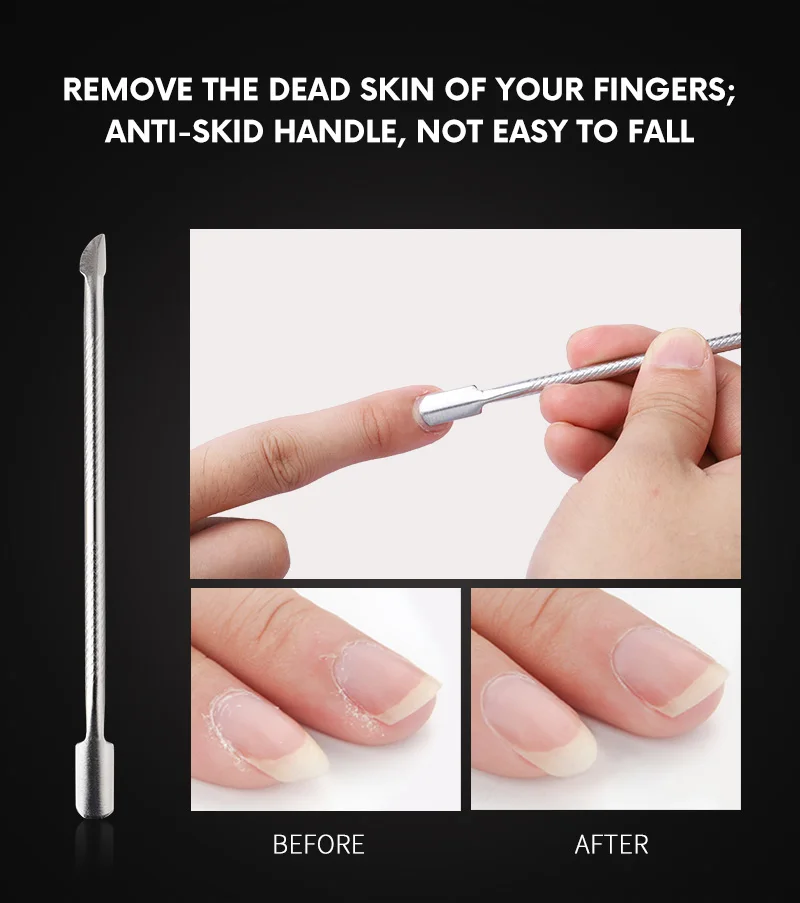 TP 6 в 1 Dip порошок ящик для инструментов Французский маникюр Nail art Кисть 2-сторонняя пилочки для ногтей, лоток для порошка жидкость для снятия пористый толкатель стартовый набор