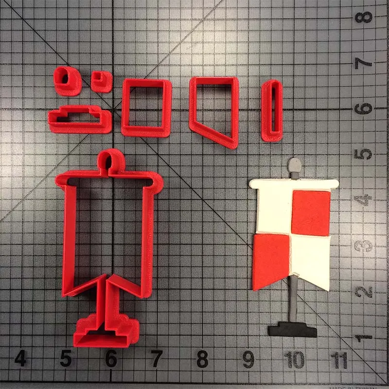 Флаг США Ирландия резак для печенья изготовленный на заказ 3D печать помадка