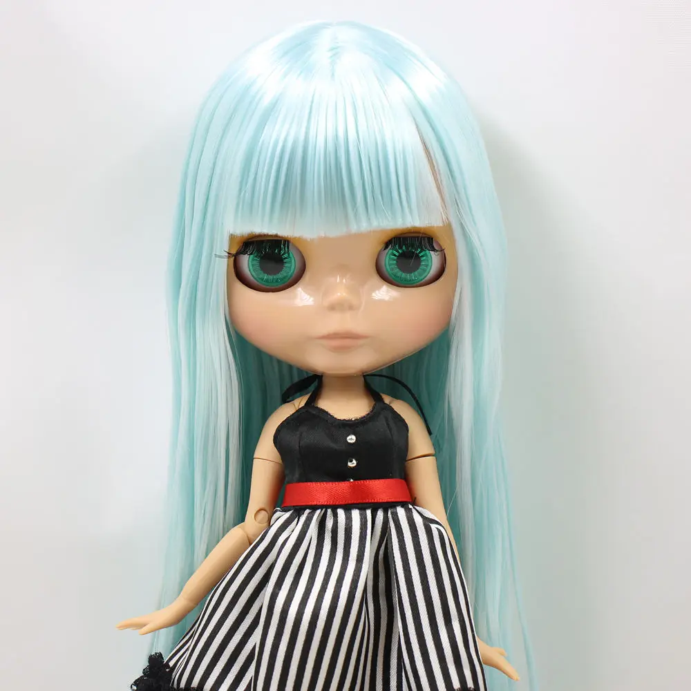 

ICY DBS Blyth Doll Serires No.BL6909 Lake Blue Straight hair JOINT body burning skin 1/6 BJD OB24 ANIME GIRL