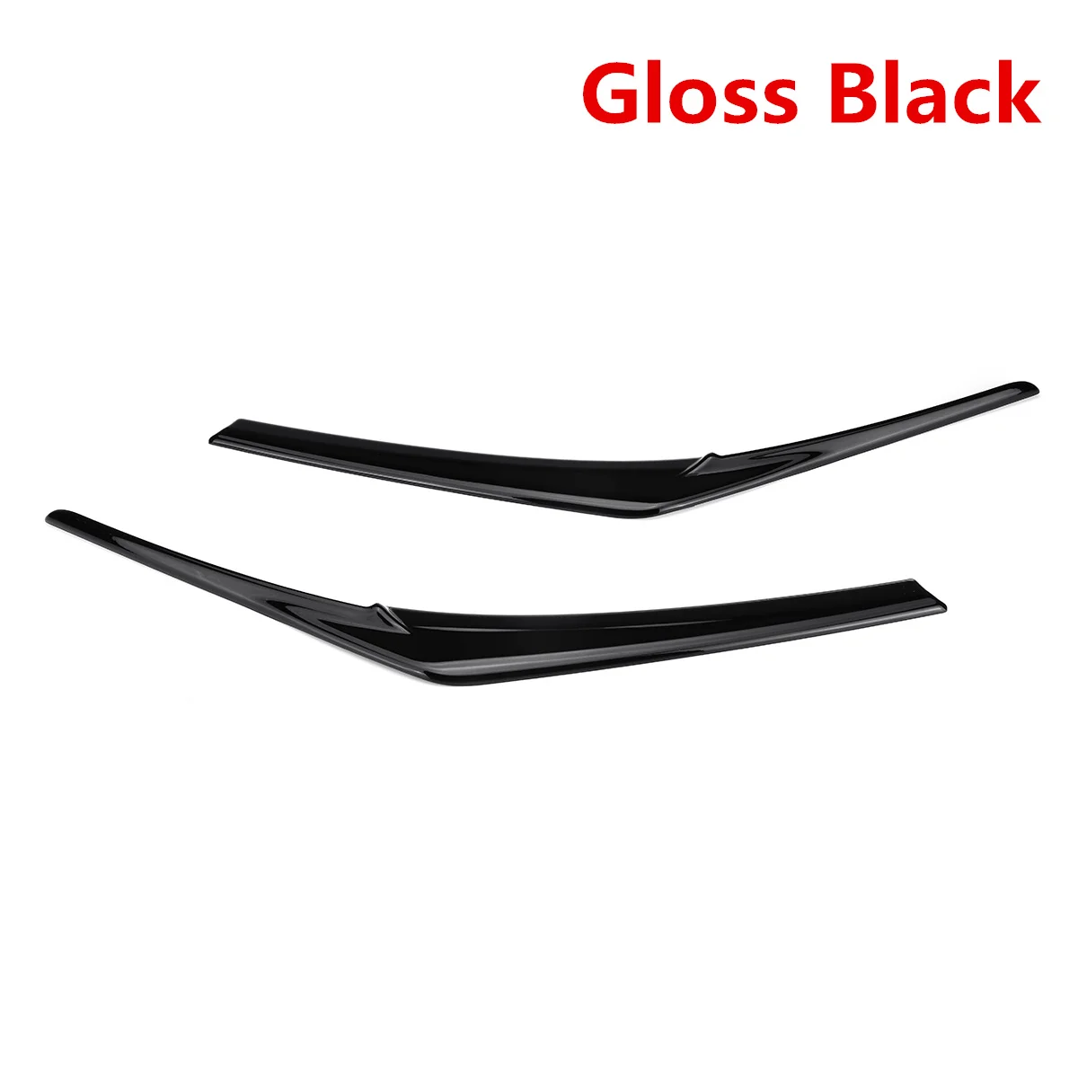 Gloss Black Углеродное волокно вид/черная Автомобильная фара крышка глаз фары веки брови Крышка для Toyota для Camry LE XLE для SE XSE - Название цвета: Gloss Black