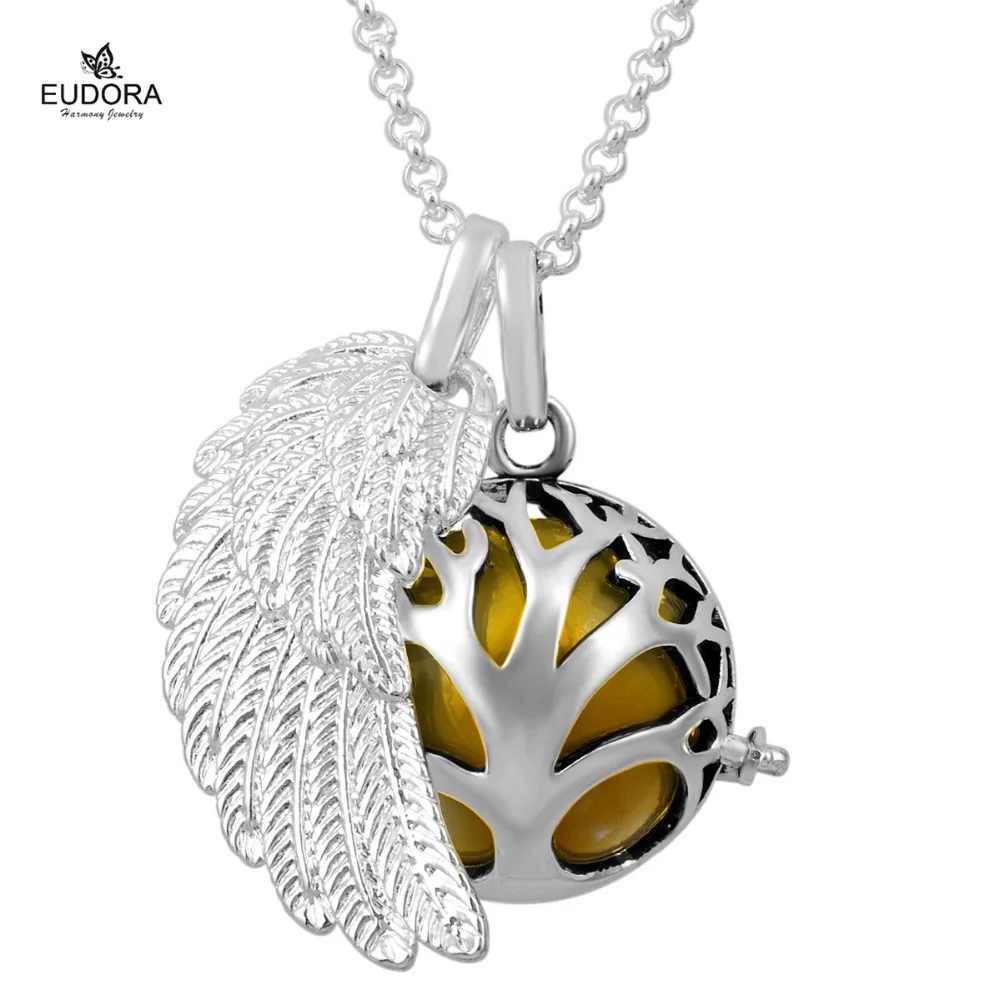Подвеска Дерево жизни EUDORA FH111 с ангелом крылом абонента|harmony bola|angel callerf pendant |
