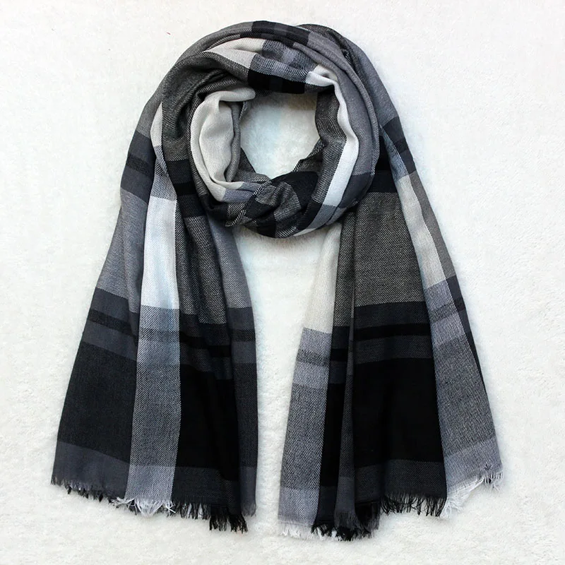 2017 New Fashion scarves women winter scarf 90*190cm Plaid Viscose Warm in autumn Shawl For girls pashmina shawl bandana hijab | Аксессуары