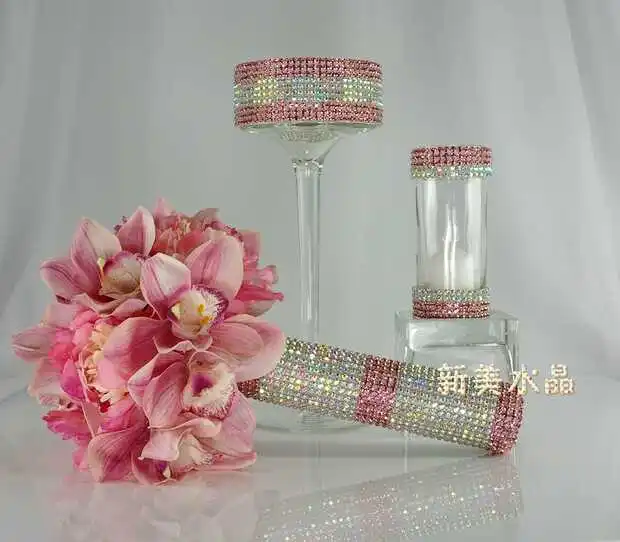 1 ярд bling AB цвет алмазные хрустальные стразы 24 ряда сетчатая отделка, цепочка Серебряная основа белая ткань DIY Швейные кружева