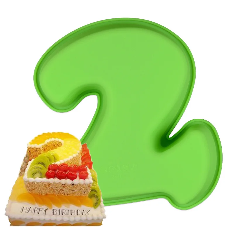 Форма для торта с цифрами дня рождения силиконовая форма десертная выпечки