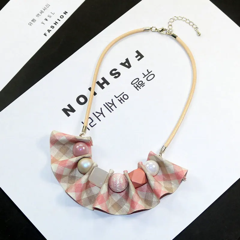 Крупные круглые деревянные бусины тканевые Подвесные Ожерелья ожерелья из