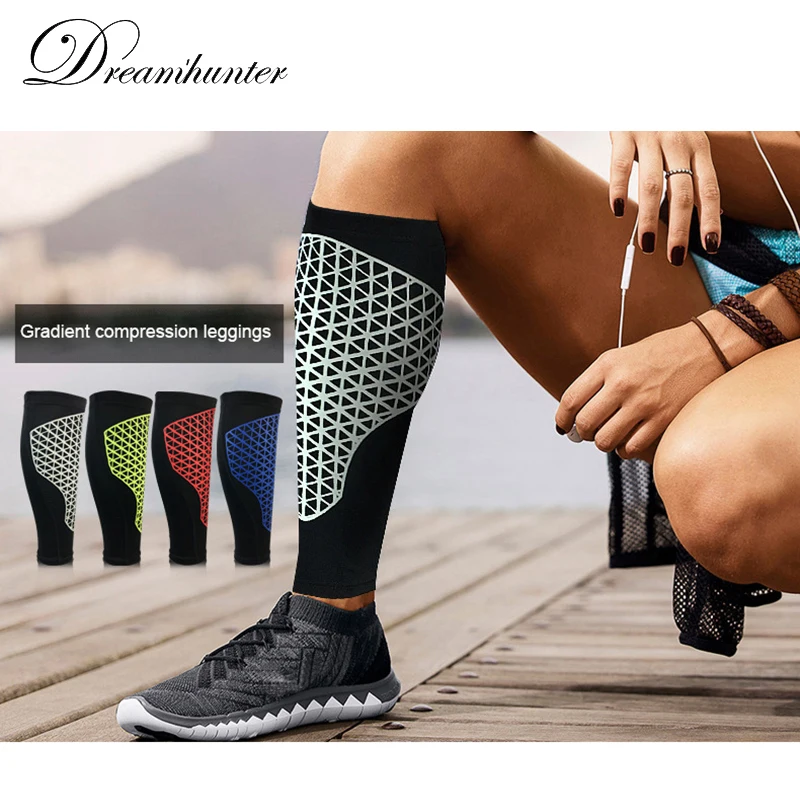 2 шт./компл. защита голени для езды на велосипеде и бега дышащие Компрессионные