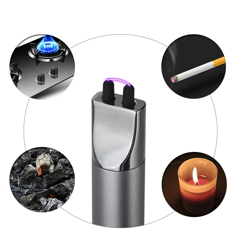 Кухонные зажигалки USB перезаряжаемая электронная дуговая импульсная Зажигалка